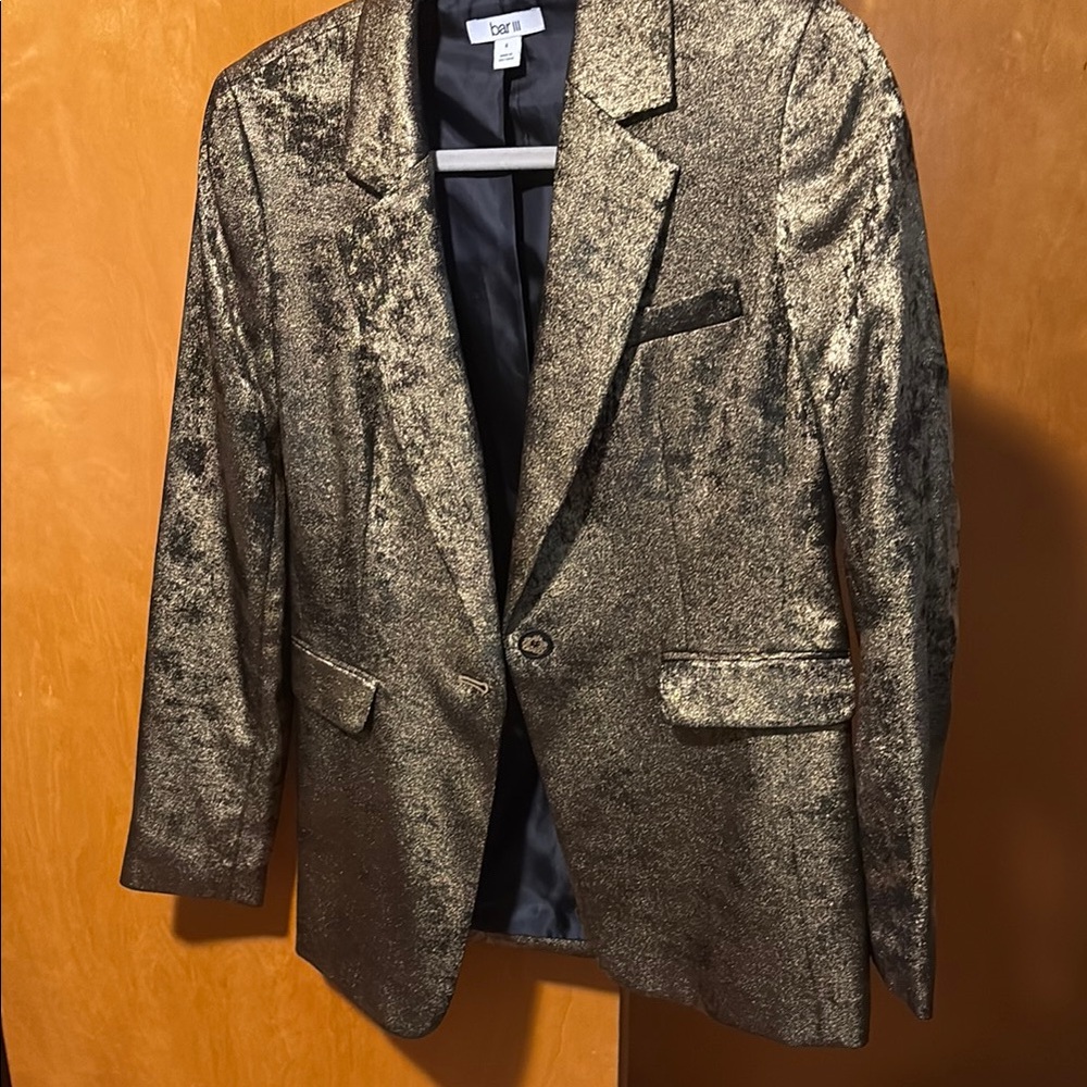Gold Textured Blazer